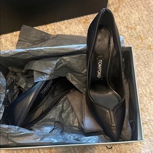 Tom Ford Black Leather Heels